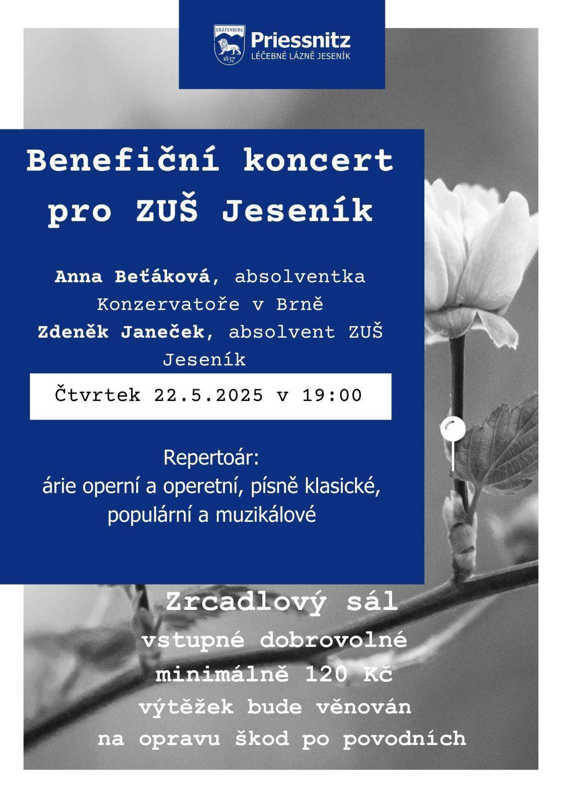 BENEFIČNÍ KONCERT PRO ZUŠ JESENÍK