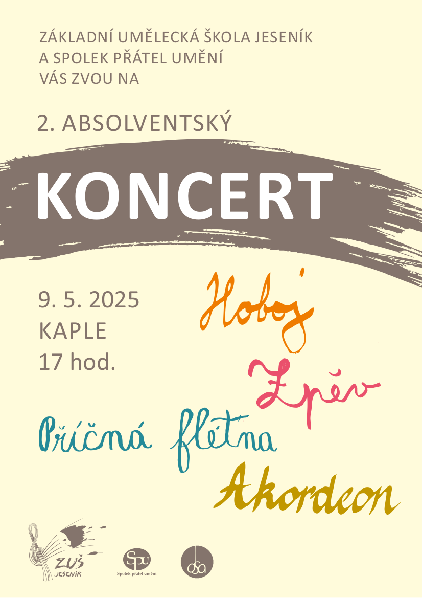 2. Absolventský koncert ZUŠ Jeseník