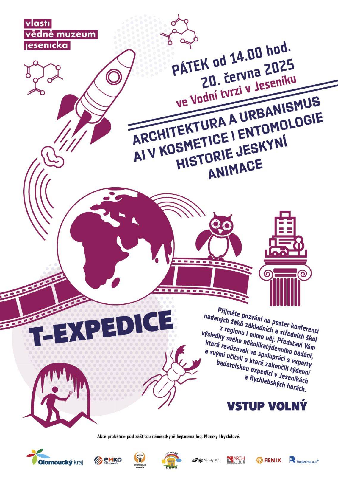 Závěrečná poster konference T-EXPEDICE JESENÍKY 2025