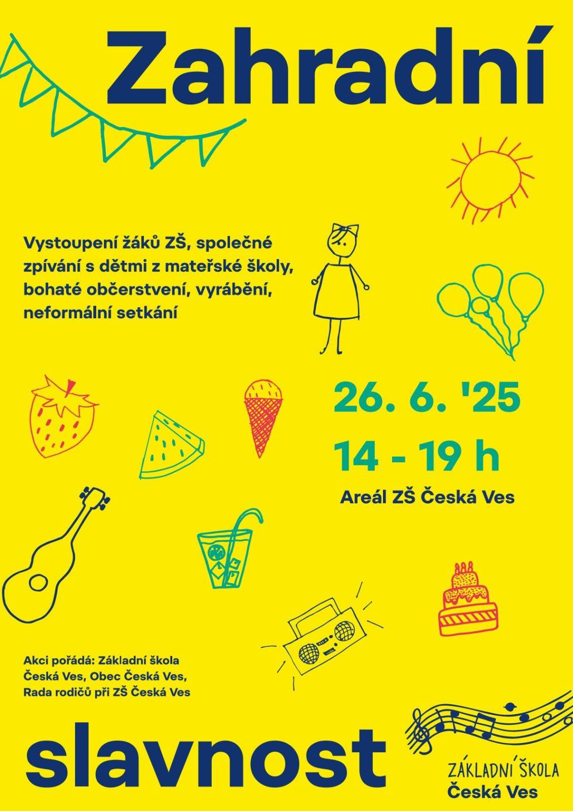 Zahradní slavnost 26.6. 2025 od 14:00