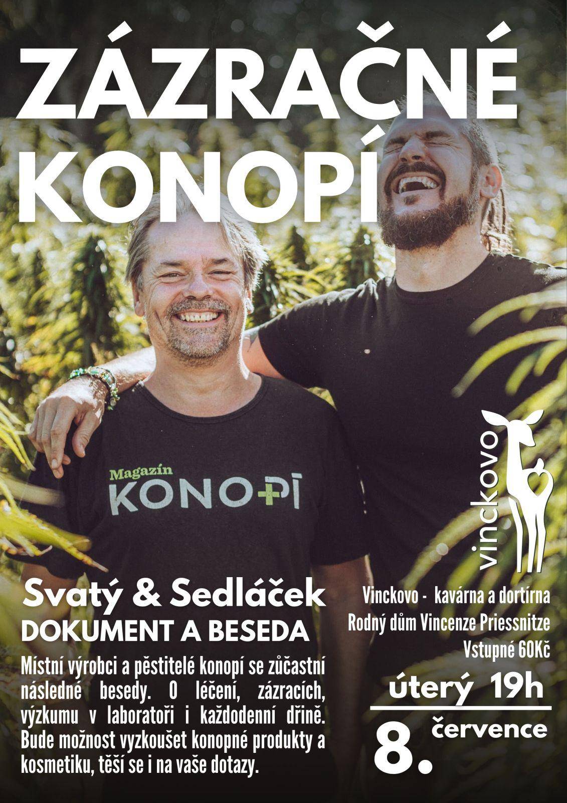 Beseda o léčbě konopím se Svatým a Sedláčkem