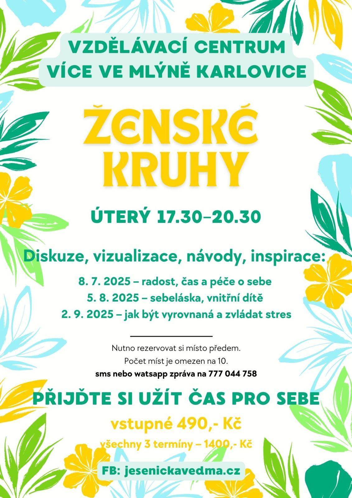 Ženské kruhy ve VÍCE Ve mlýně