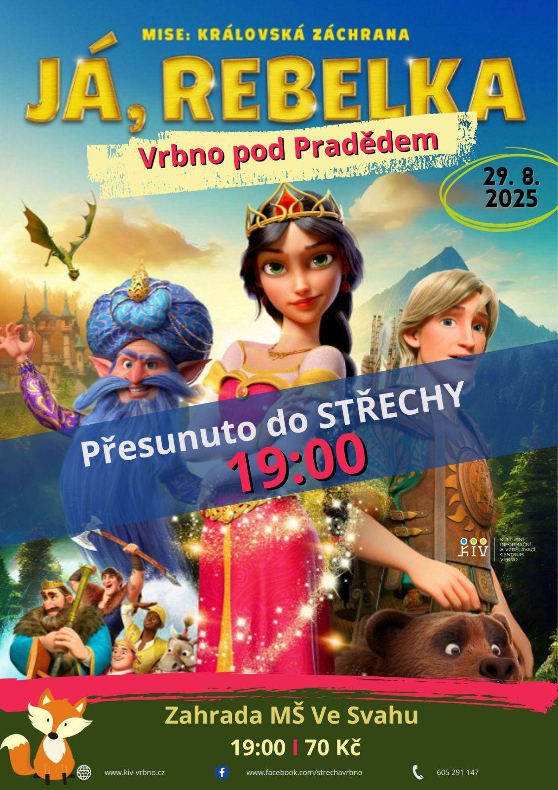 Já, Rebelka – kino ve STŘEŠE