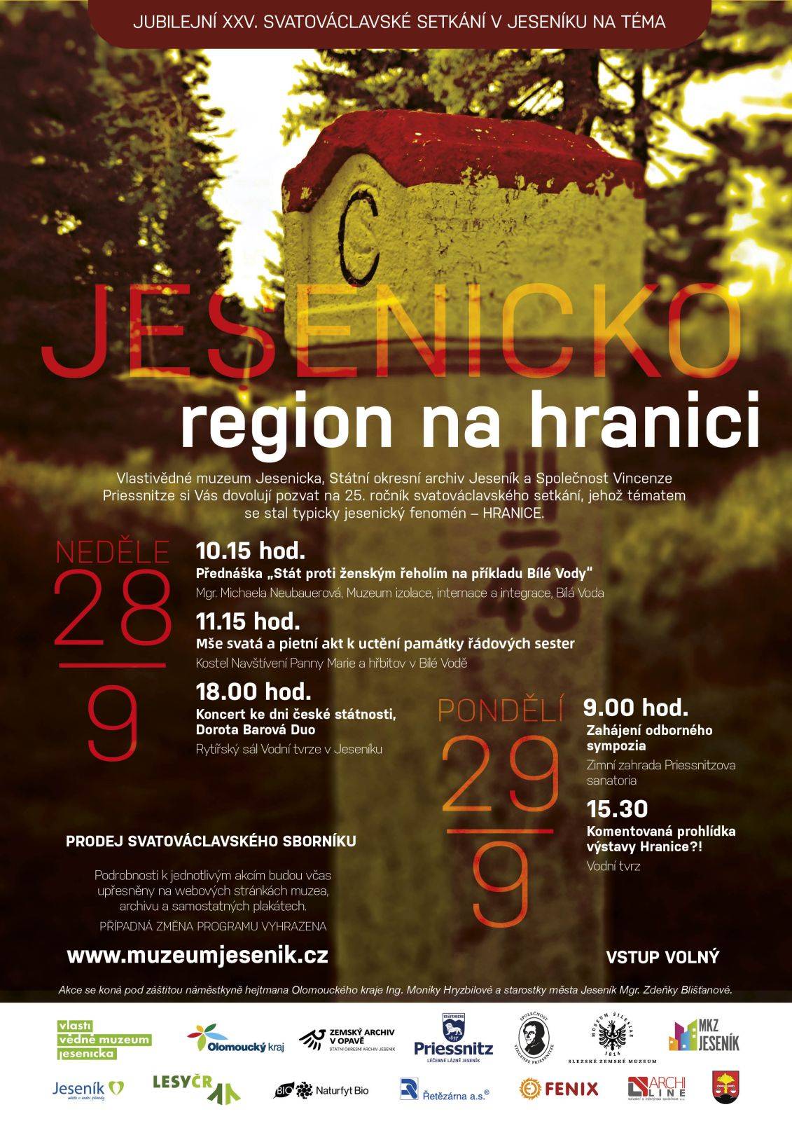 Jubilejní XXV. svatováclavské setkání na téma „Jesenicko – region na hranici“