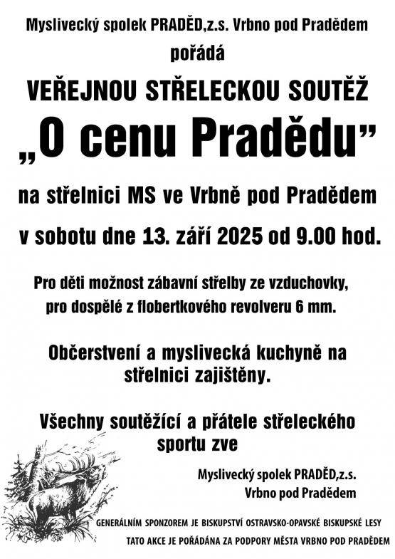 O cenu Pradědu – veřejná střelecká soutěž