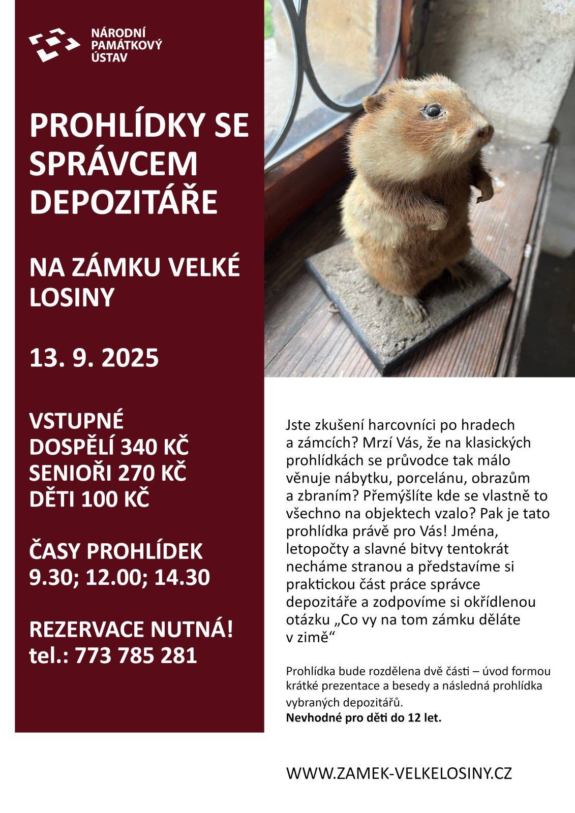 Prohlídky se správcem depozitáře