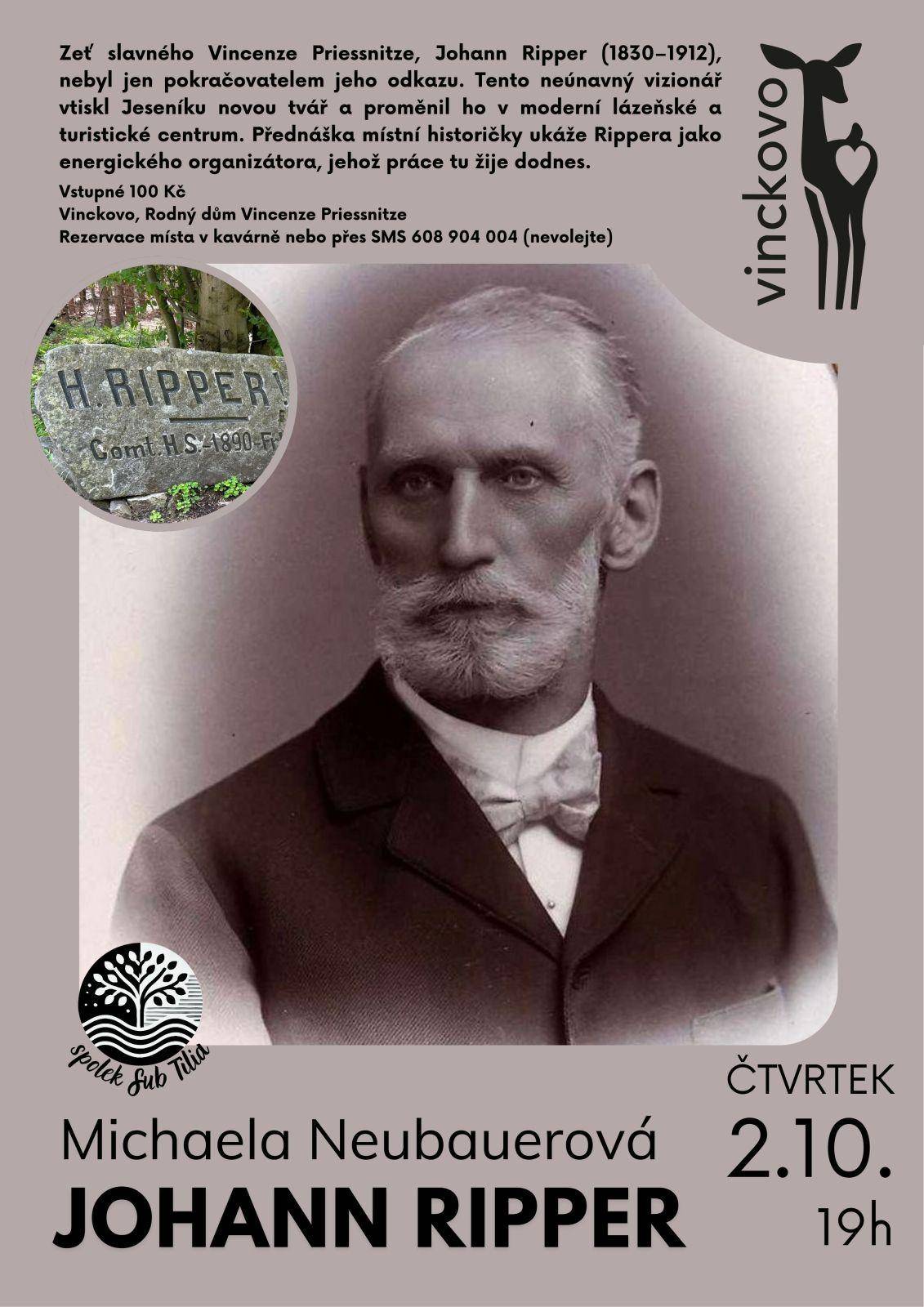 Přednáška Mgr. M. Neubauerové - Johann Ripper