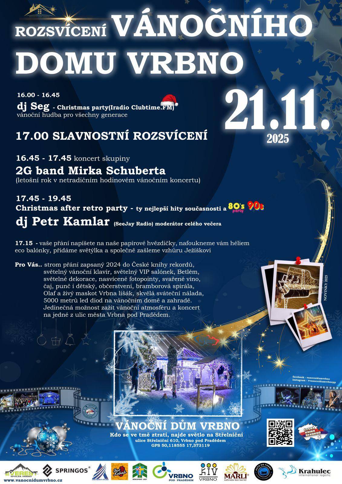 Rozsvícení Vánočního domu Vrbno