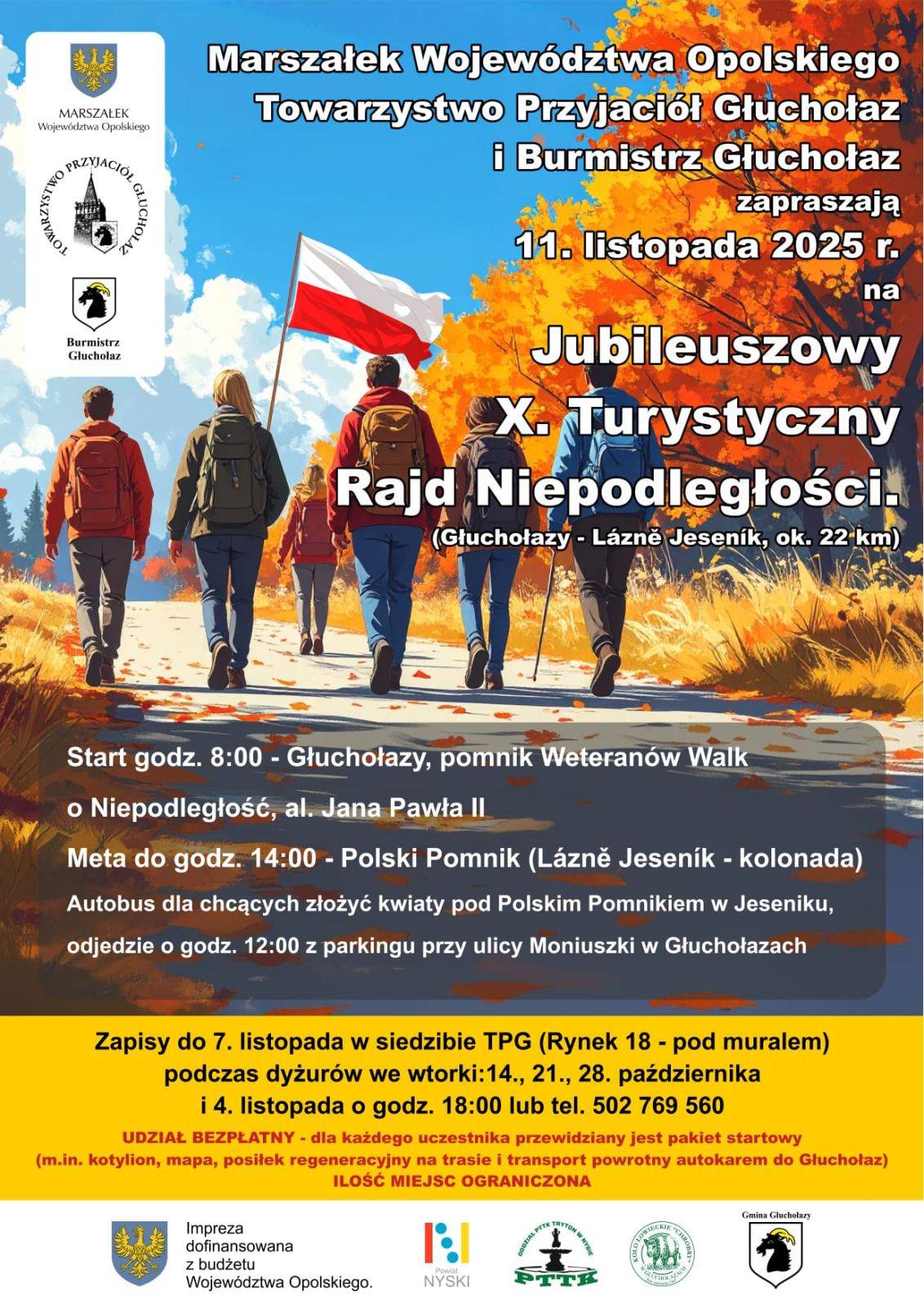 Jubileuszowy X Turystyczny Rajd Niepodległości