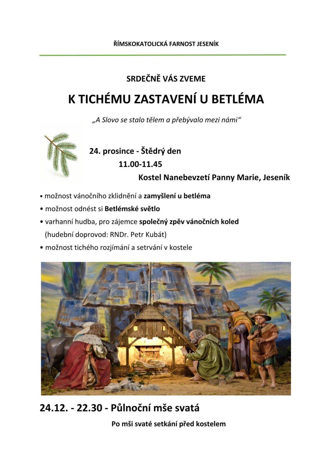 Tiché zastavení u Betléma