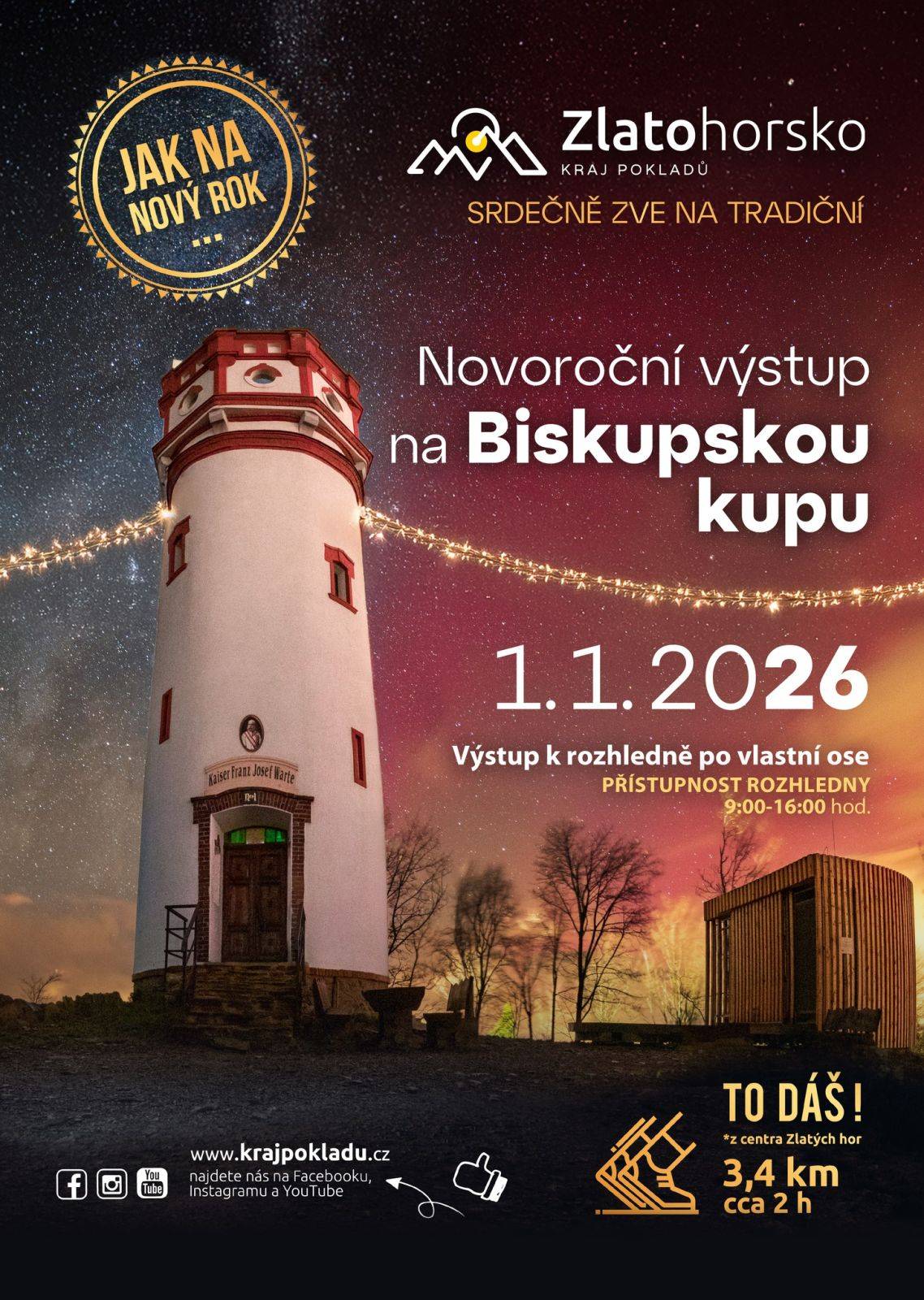 NOVOROČNÍ VÝSTUP NA BISKUPSKOU KUPU