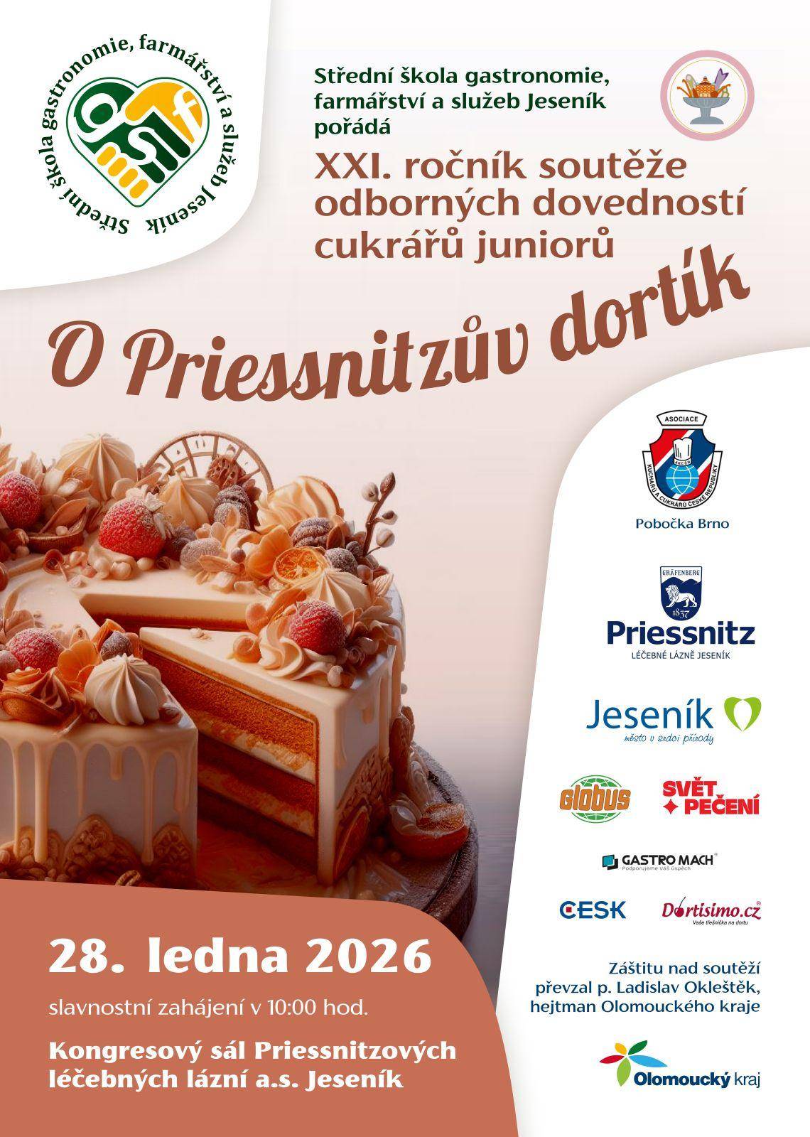 XXI. ročník soutěže odborných dovedností cukrářů juniorů 