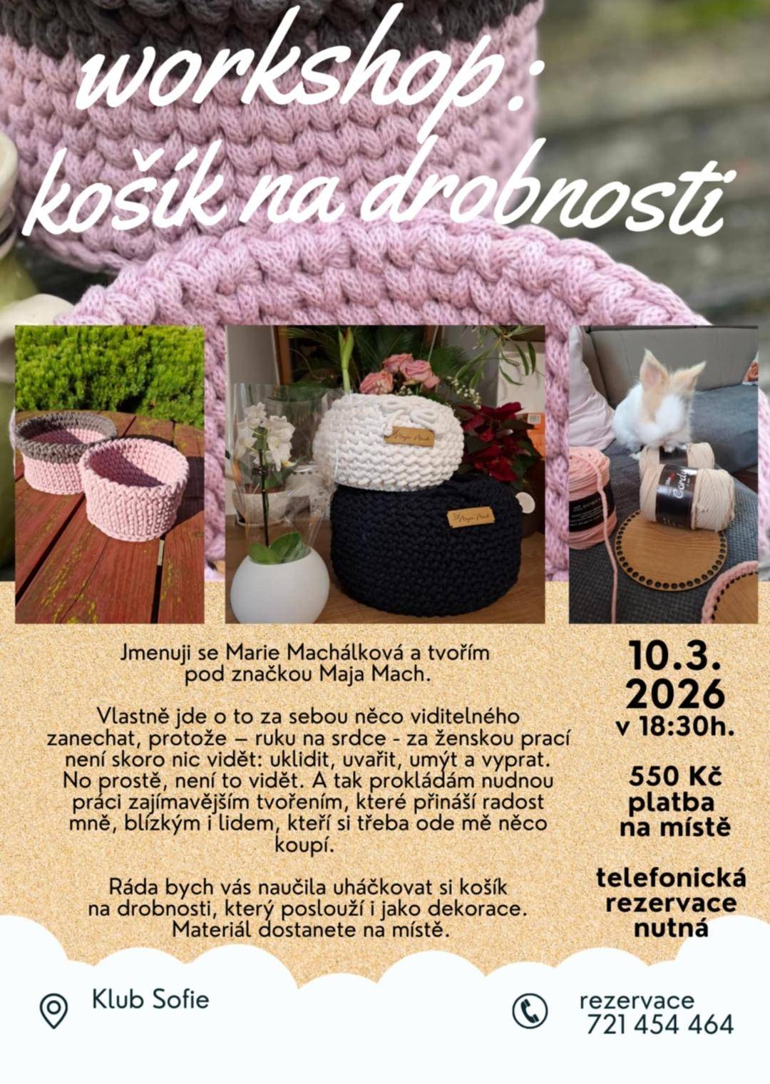 WORKSHOP – KOŠÍK NA DROBNOSTI