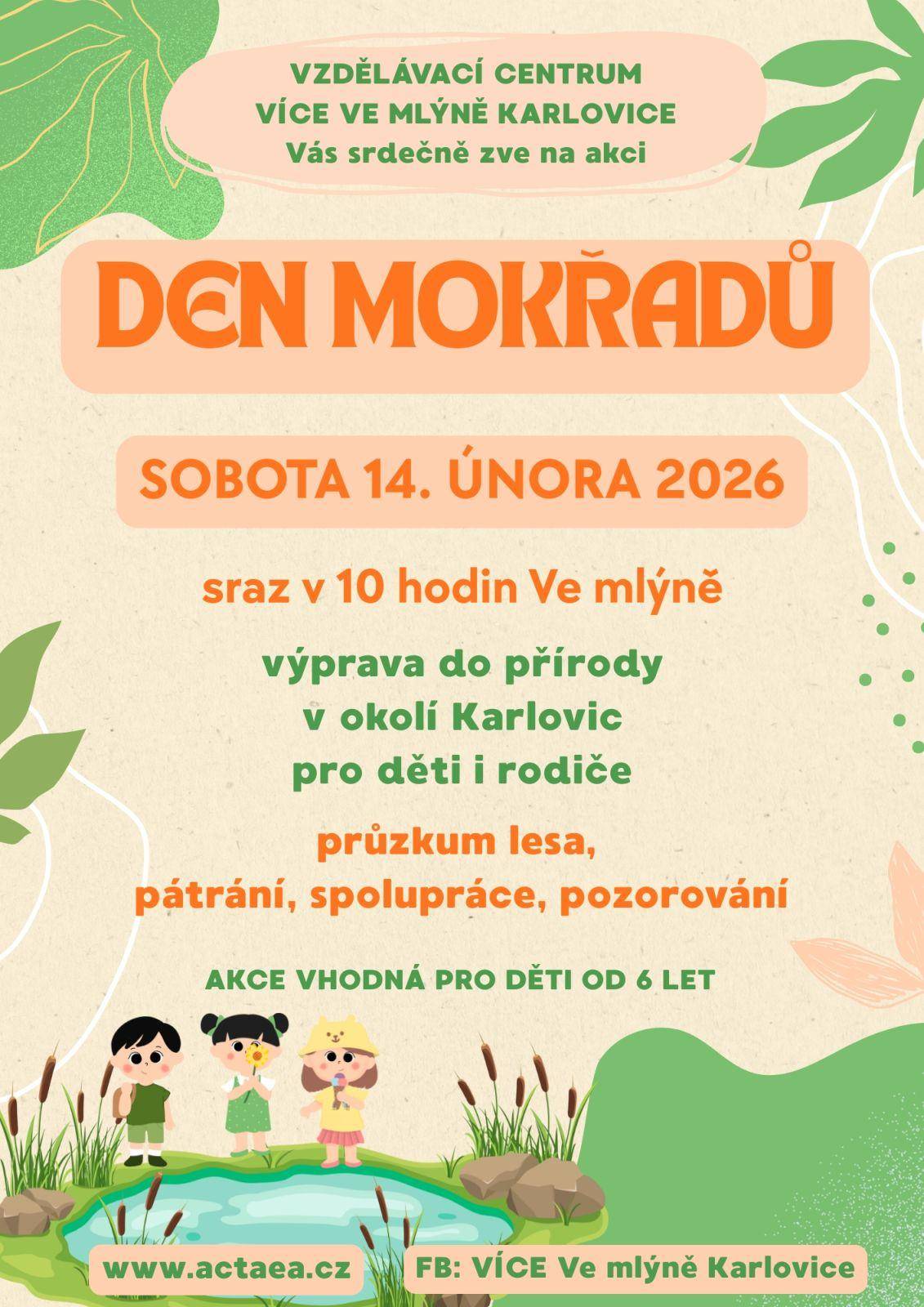 Den mokřadů Ve mlýně