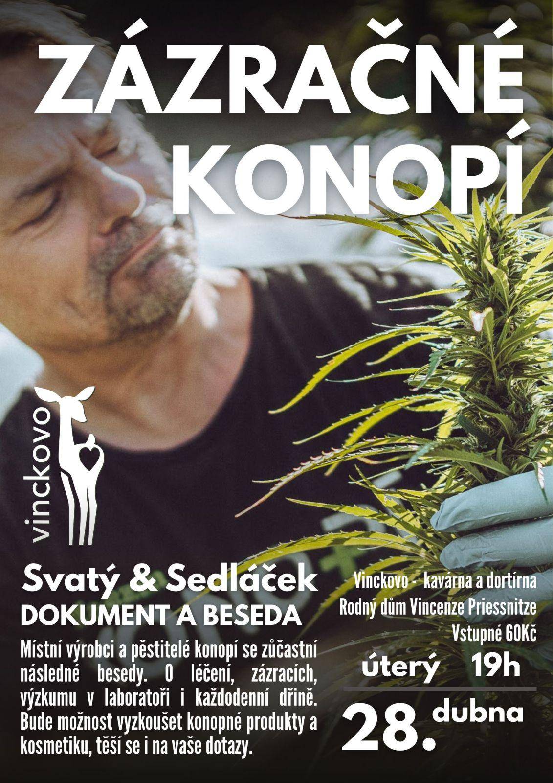 BESEDA O LÉČBĚ KONOPÍM SE SVATÝM SEDLÁČKEM