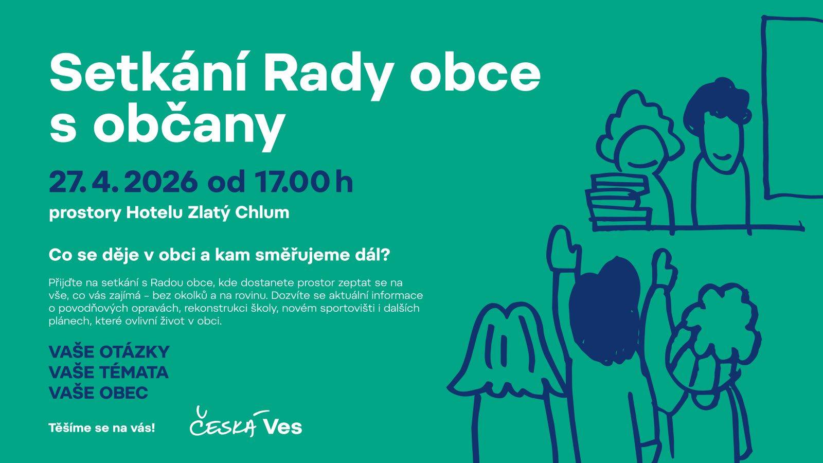 Setkání Rady obce s občany - Co se děje v obci a kam směřujeme dál?