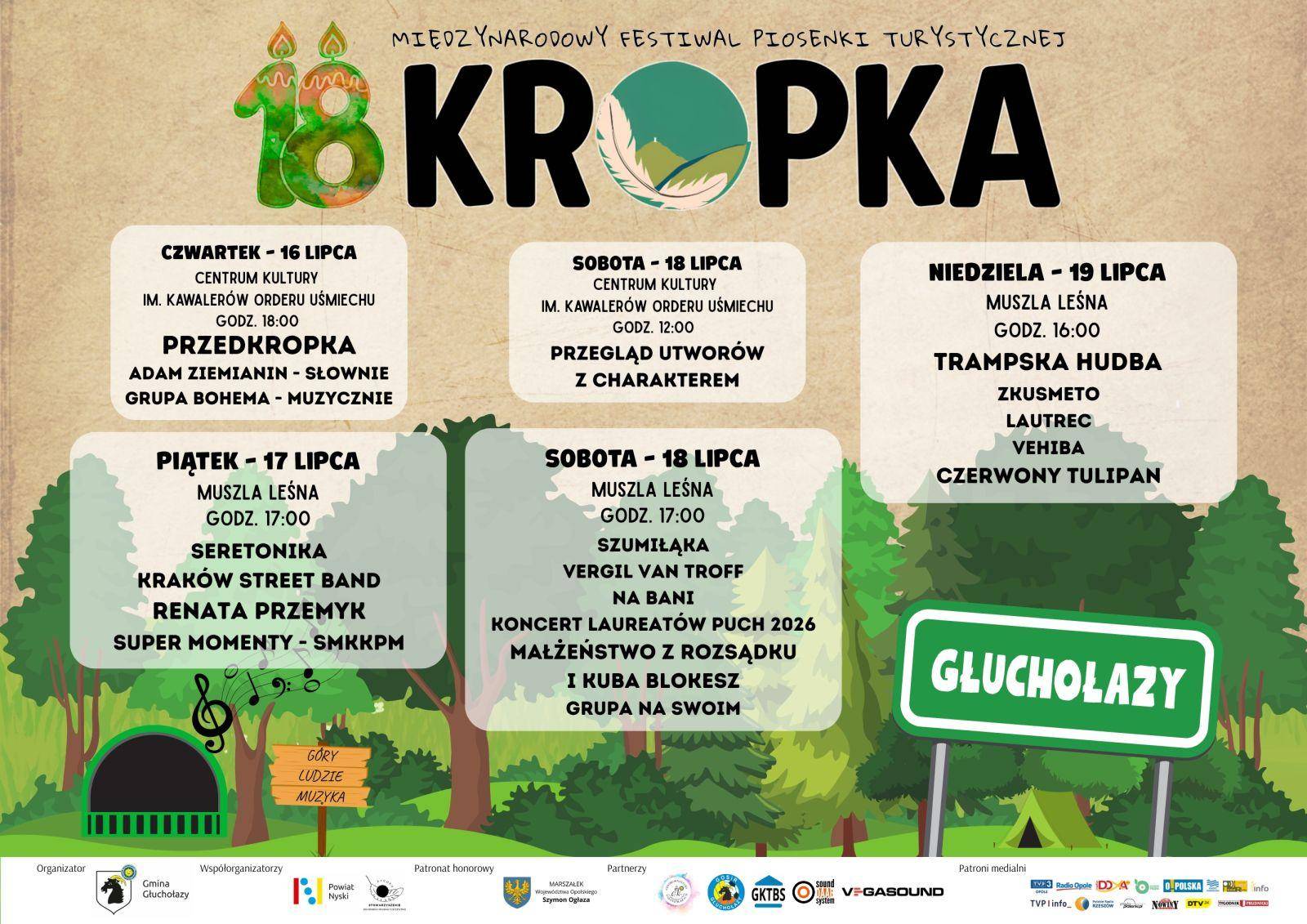 XVIII Międzynarodowy Festiwal Piosenki Turystycznej KROPKA