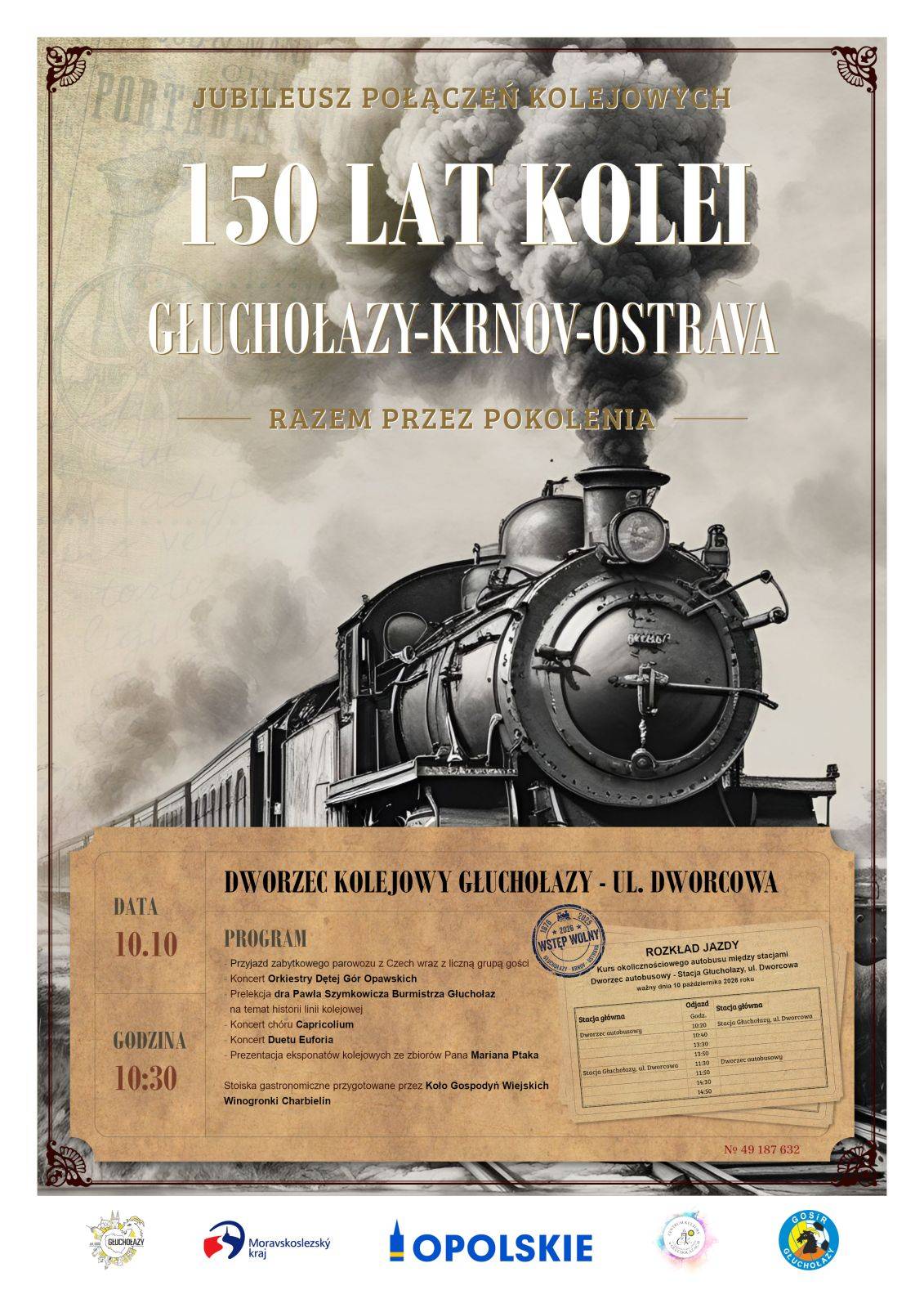 150-lecie linii kolejowej Głuchołazy-Krnov-Ostrava