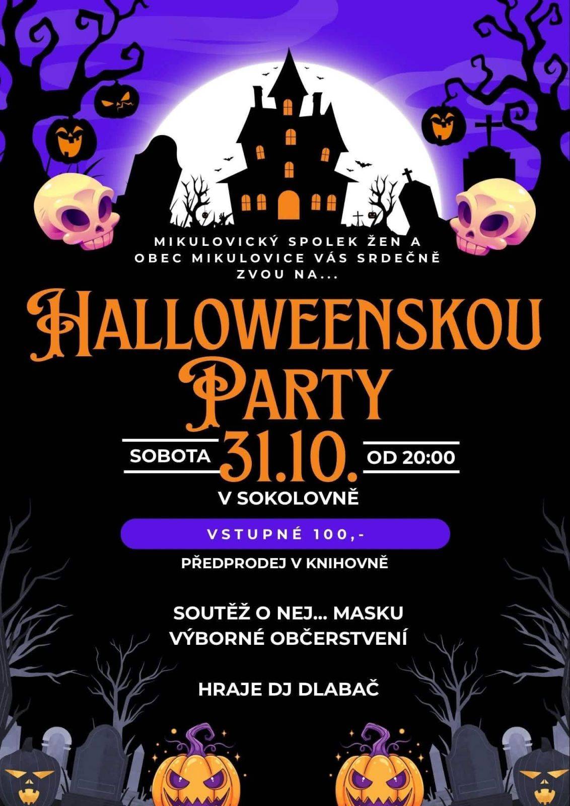 HALLOWEENSKÁ PÁRTY PRO DOSPĚLÉ