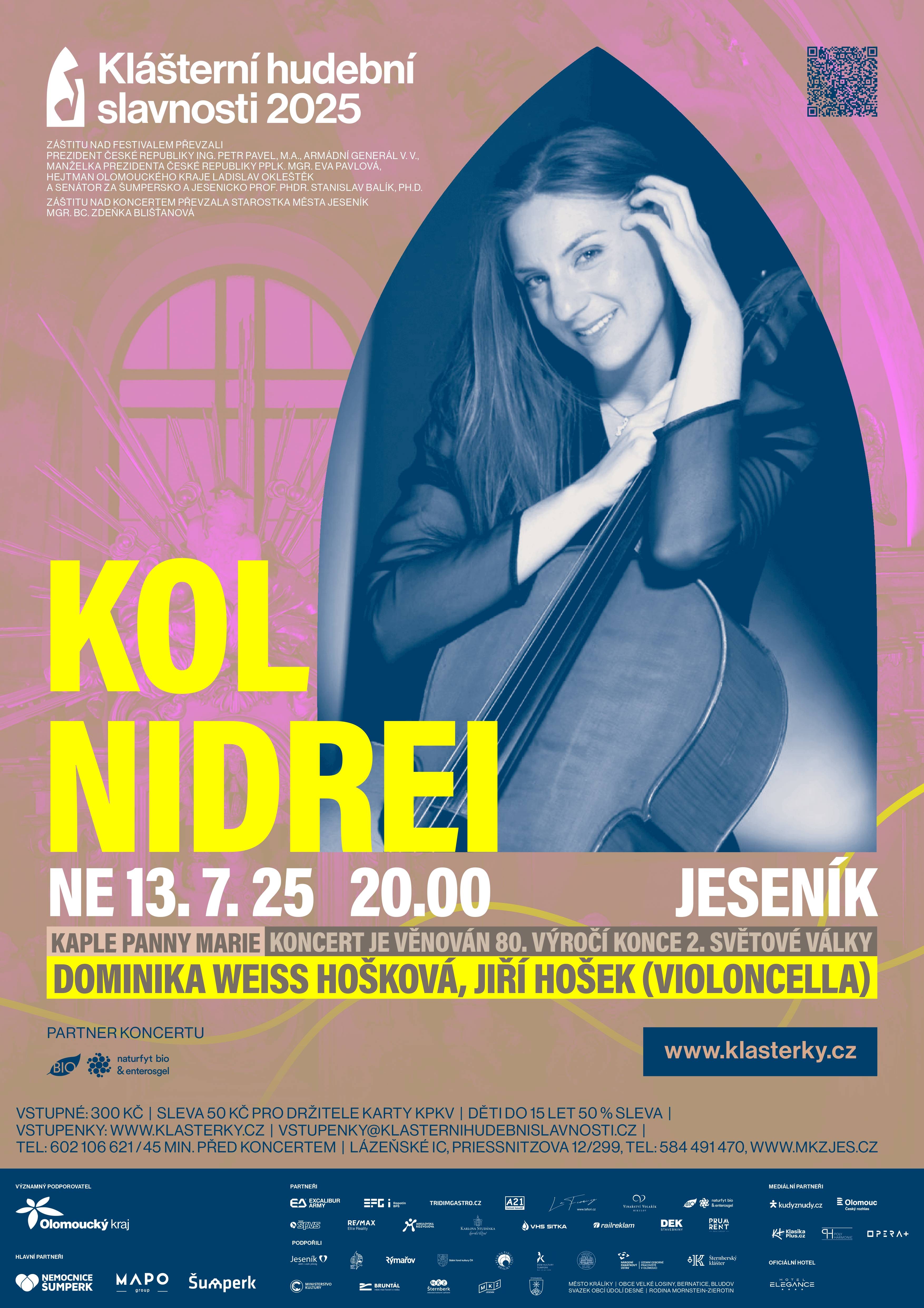 KOL NIDREI: Dominika Weiss Hošková, Jiří Hošek - violoncello