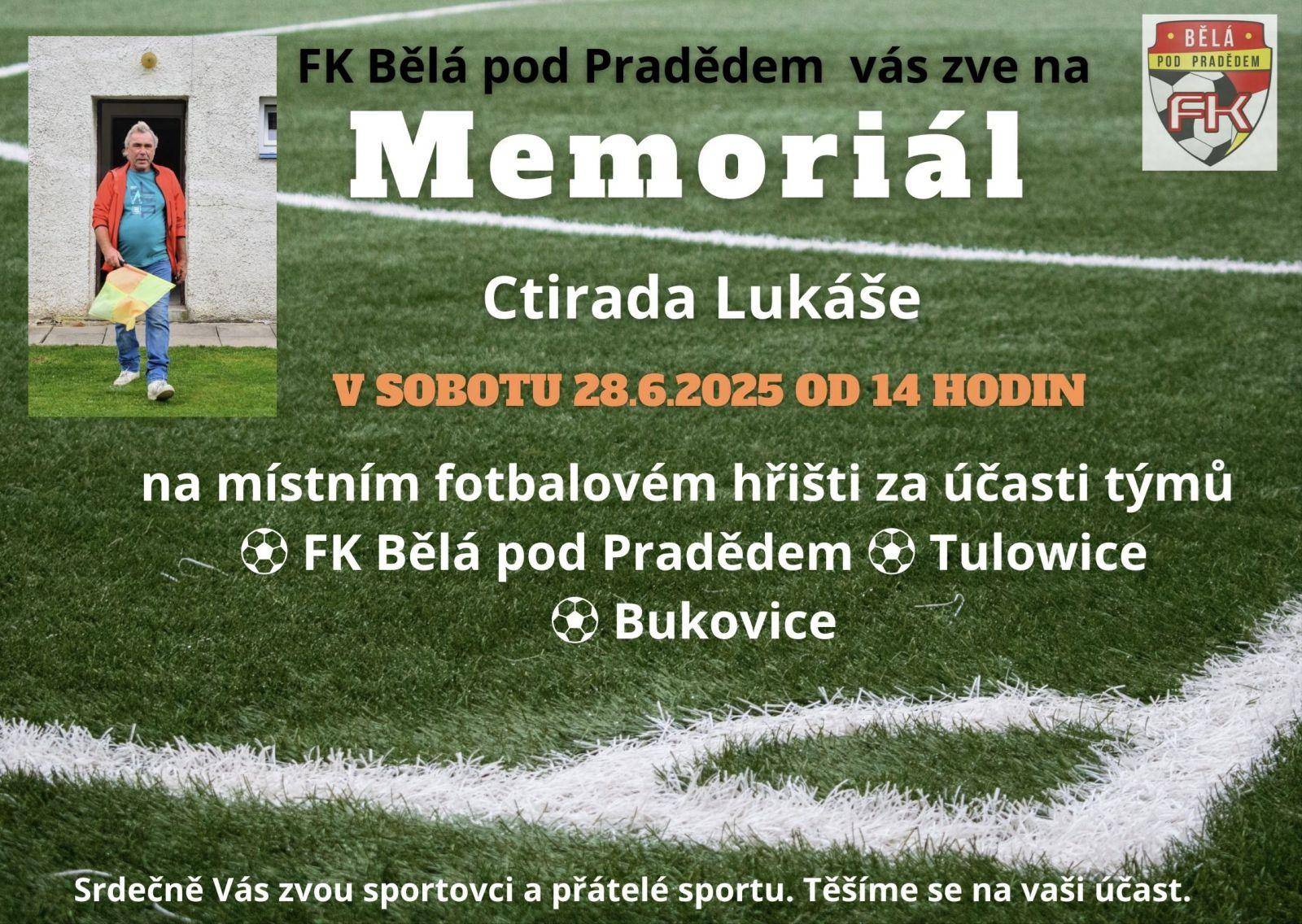 MEMORIÁL CTIRADA LUKÁŠE