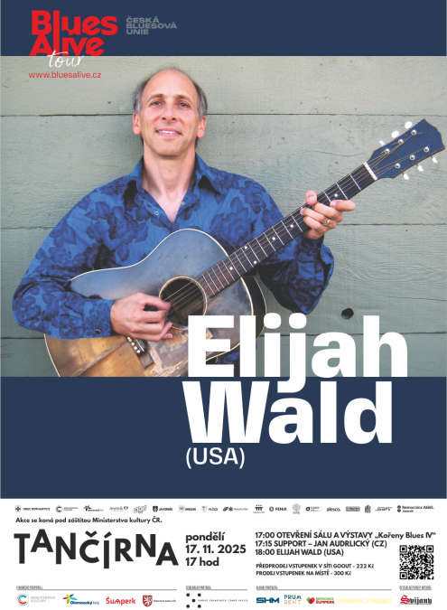 Koncert Elijah Wald (USA) + support Jan Audrlický (CZ)