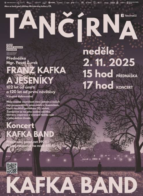 KAFKA BAND + PŘEDNÁŠKA VMJ - Franz Kafka a Jeseníky