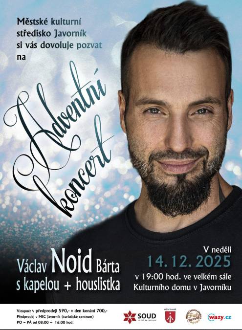 ADVENTNÍ KONCERT- VÁCLAV NOID BÁRTA (Vyprodáno)