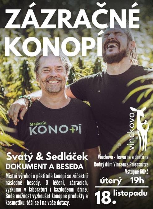Beseda o léčbě konopím se Svatým a Sedláčkem