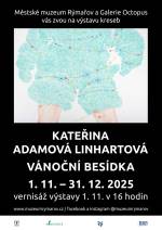 Výstava kreseb Kateřiny Adamové Linhartové s názvem Vánoční besídka