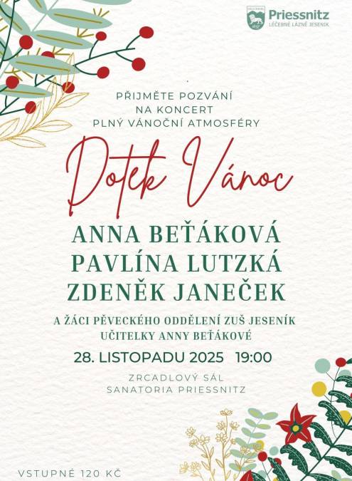 DOTEK VÁNOC - KONCERT PLNÝ VÁNOČNÍ ATMOSFÉRY
