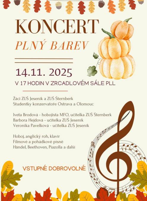 HOBOJOVÝ KONCERT ŽÁKŮ ZUŠ JESENÍK