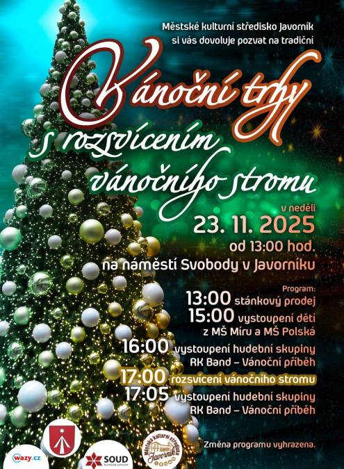 ROZSVÍCENÍ VÁNOČNÍHO STROMU