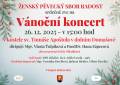 VÁNOČNÍ KONCERT ŽPS RADOST - ZMĚNA V DOLNÍM DOMAŠOVĚ!!!