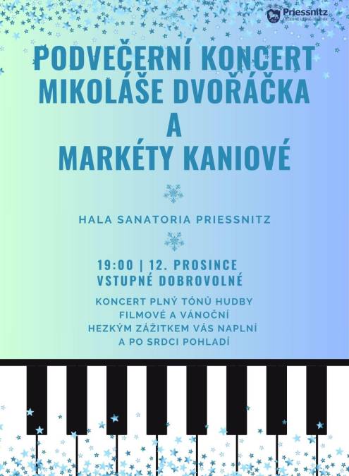 PODVEČERNÍ KONCERT MIKOLÁŠE DVOŘÁČKA A MARKÉTY KANIOVÉ