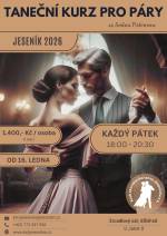 KURZ SPOLEČENSKÝCH TANCŮ PRO DOSPĚLÉ 2026 V JESENÍKU