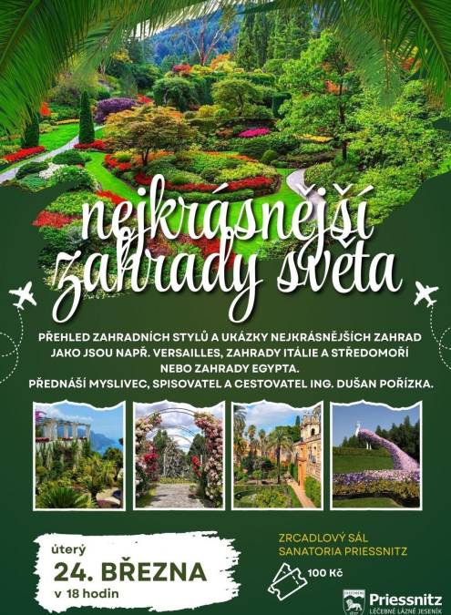 NEJKRÁSNĚJŠÍ ZAHRADY SVĚTA