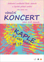 Vánoční koncert žáků ZUŠ Jeseník