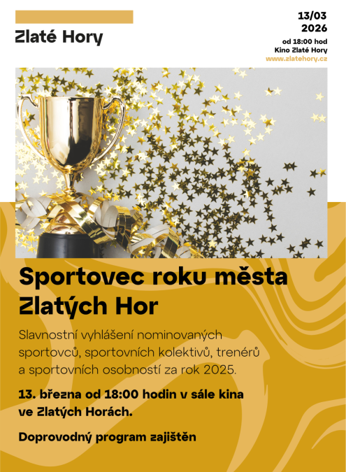SPORTOVEC ROKU MĚSTA ZLATÝCH HOR