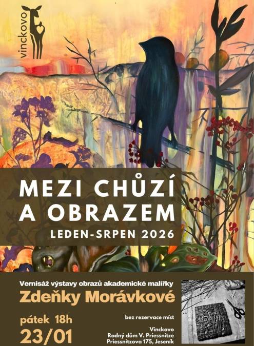 MEZI CHŮZÍ A OBRAZEM - Vernisáž výstavy obrazů Zdeňky Morávkové