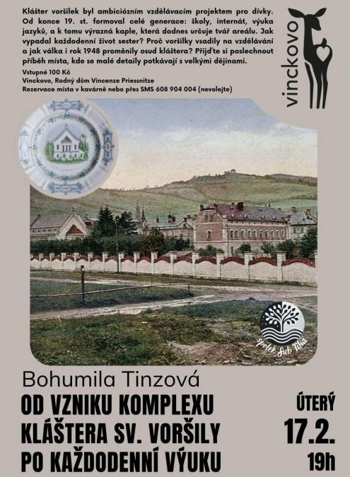 Přednáška Bohumily Tinzové - Od vzniku komplexu kláštera sv. Voršily po každodenní výuku
