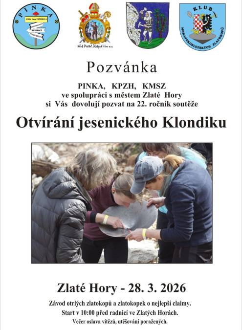 OTVÍRANÍ JESENICKÉHO KLONDIKU