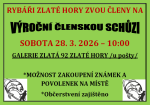 RYBÁŘI ZLATÉ HORY - VÝROČNÍ ČLENSKÁ SCHŮZE
