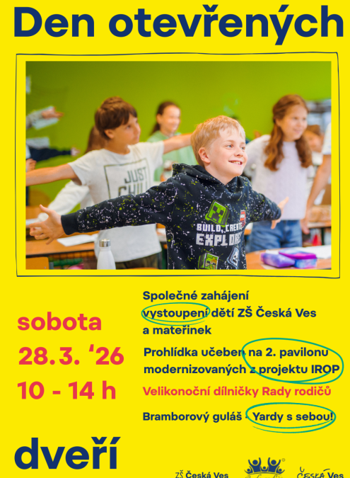 Den otevřených dveří školy ZŠ Česká Ves
