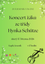 Koncert žáků ze třídy Hynka Schütze