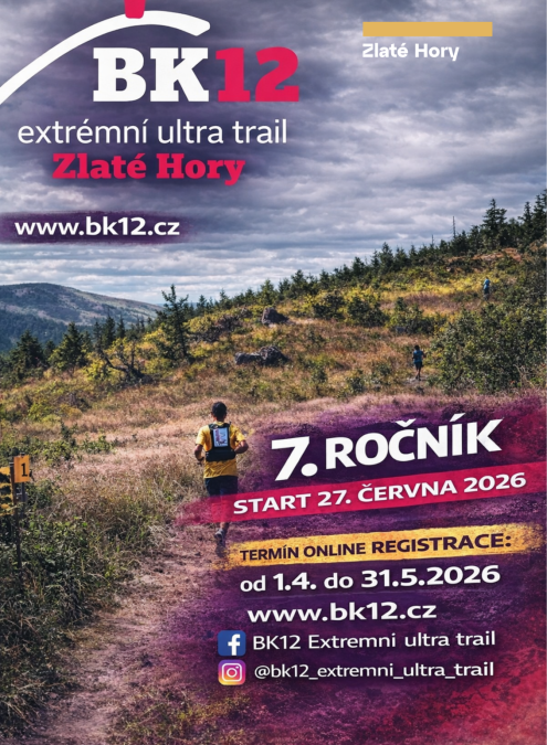 BK 12 extrémní ultra trail Zlaté Hory