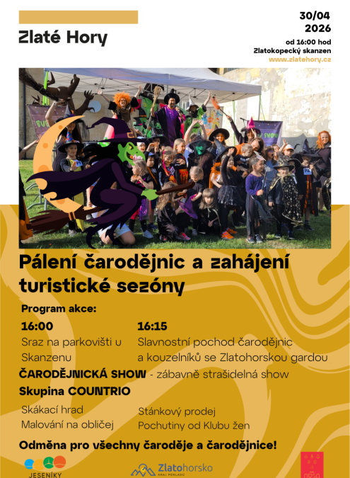 PÁLENÍ ČARODĚJNIC A ZAHÁJENÍ TURISTICKÉ SEZÓNY