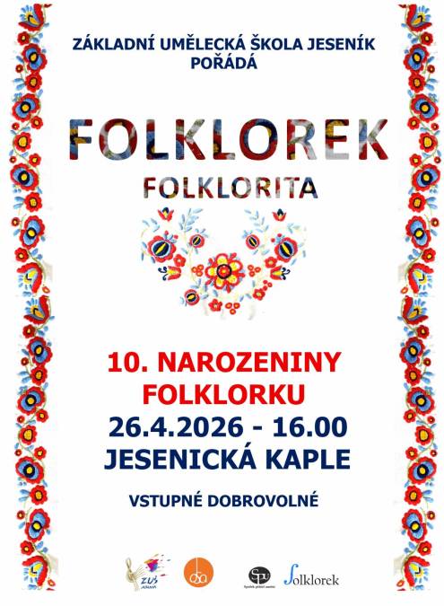 10. NAROZENINY FOLKLORKU ZUŠ JESENÍK