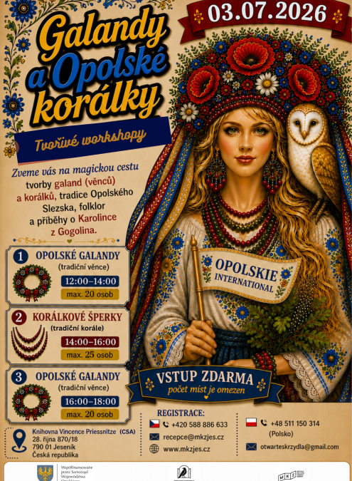 GALANDY A OPOLSKÉ KORÁLKY: TVOŘIVÉ WORKSHOPY