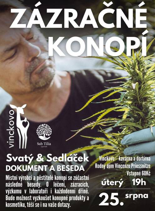 BESEDA O LÉČBĚ KONOPÍM SE SVATÝM SEDLÁČKEM